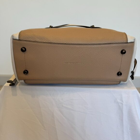 Coach Two-Toned Leather Satchel with Detachable Strap - Picture 10 of 16